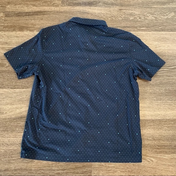 UNTUCKit Men’s Navy Damaschino Horseshoe Polo Large - Picture 2 of 5